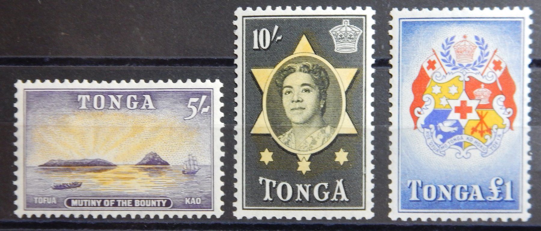 Tutti i francobolli: Tonga Kat. 112-114 * 1953 – Usato da Zürich venduto da Muehlekauf