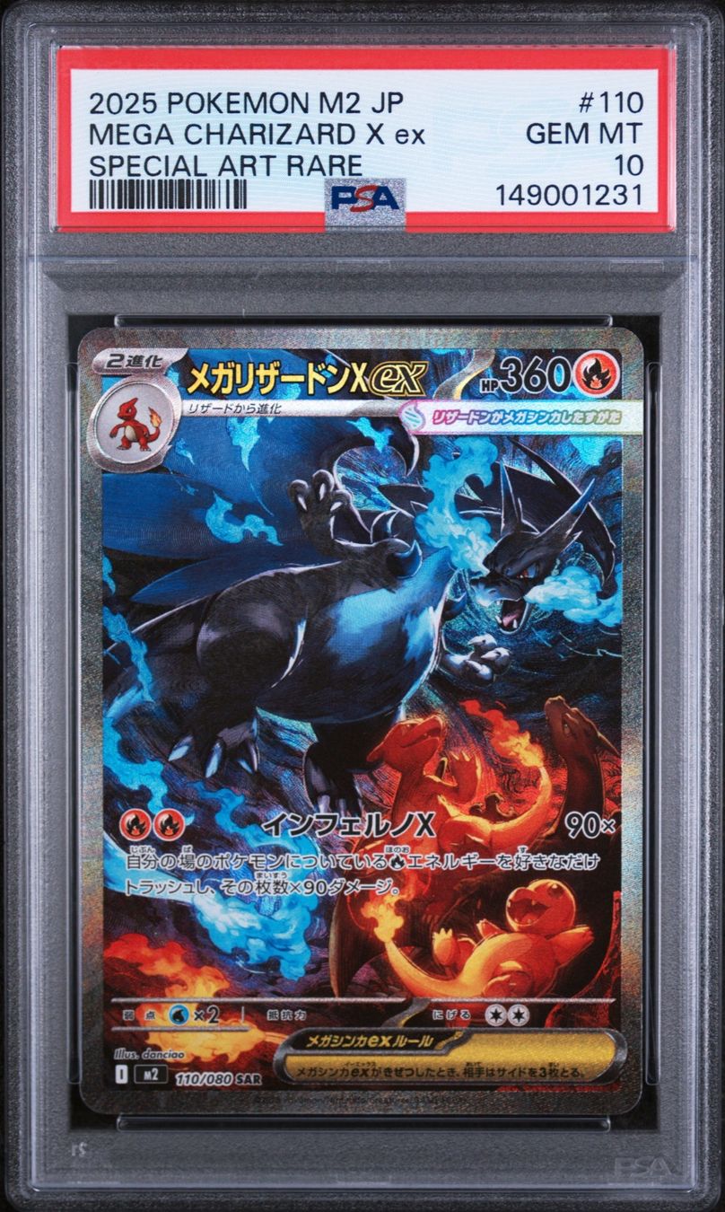 Pokémon Sammelbilder & Trading cards: Mega Charizard X ex 110/080 PSA 10 – Gebraucht aus Zürich von picollector