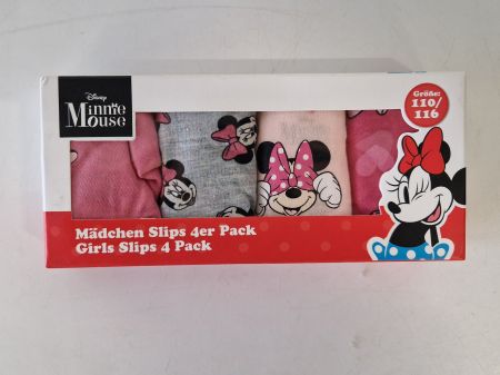 Mädchen Slips (Pink und Minnie Mouse Aufdruck)
