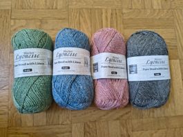 4x Lyoness 4 ply Garn von Blacker Yarns 50% Leinen