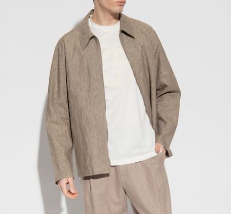 GIORGIO ARMANI Leinenhemd / Blouson Gr. M (19892)
