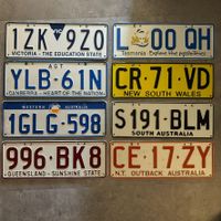 🇦🇺Australien Autoschild - Alle 8x Staaten