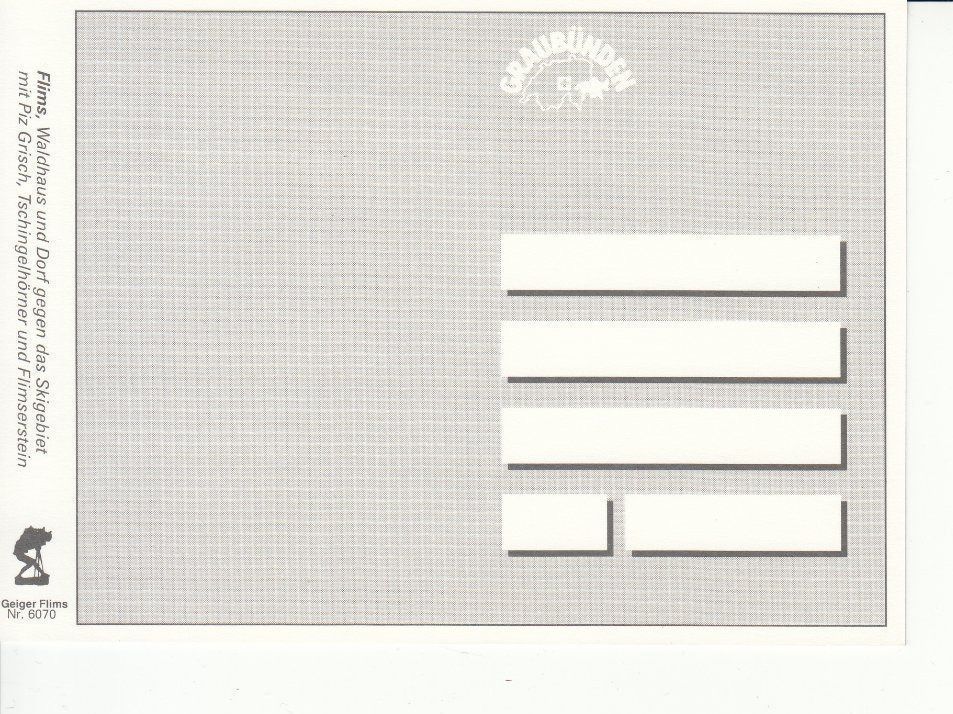 Cartoline postali: Flims 2 um 1995 – Usato da Bürglen TG venduto da StampGraf 1