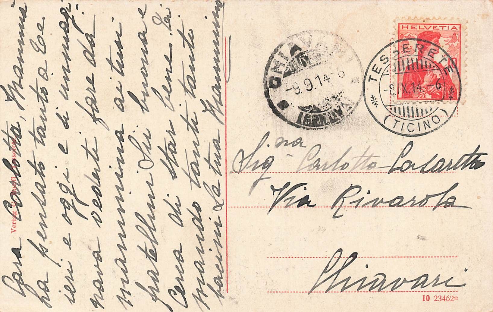 Cartoline postali: Tesserete – Usato da Biasca venduto da Blenio71 1