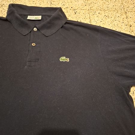 Polo Lacoste Vintage Made in France  Bleu Marine XL (FR6)