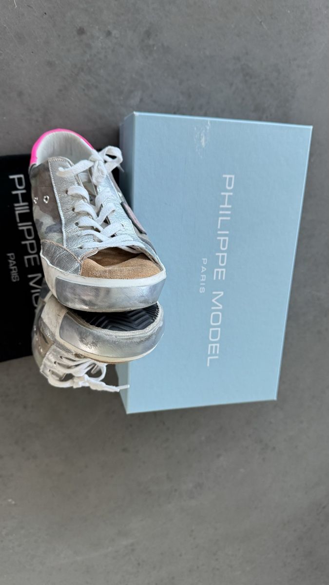 Scarpe da donna: Philippe Model Sneaker Gr. 40 Silbern Pink Camouflage  – Usato da Oberrieden venduto da Bergsteiger67 5