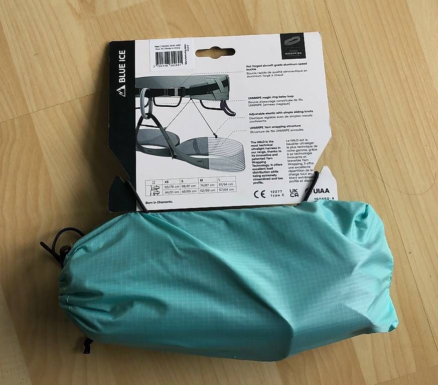 Attrezzatura da arrampicata: Blue Ice Halo Harness / Klettergurt – Nuovo e nell'imballaggio originale da Spiez venduto da Alpineview 3