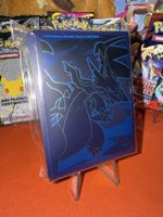 Pokemon Kartenhuellen Charizard blau 65 Stueck neu