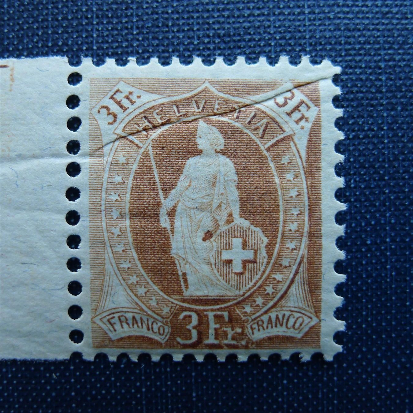 Tutti i francobolli: Nr. 100B postfrisch mit Abart Kat: 440.- – Usato da Ebikon venduto da SilvioFreund 1