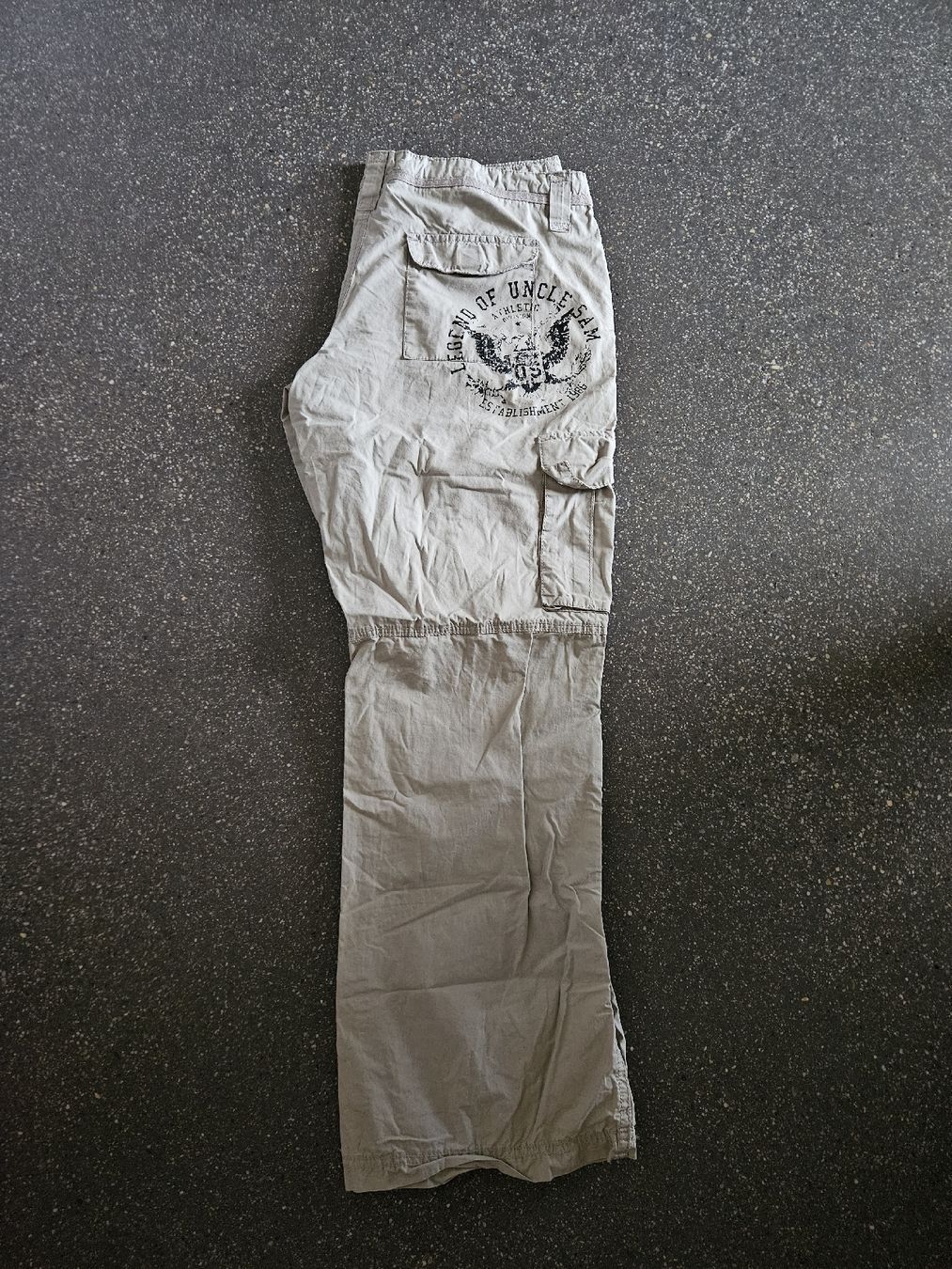 Pantaloni: Cargo Hose Uncle Sam beige Grösse L Baumwolle  – Nuovo (secondo la descrizione) da Anwil venduto da tamoos