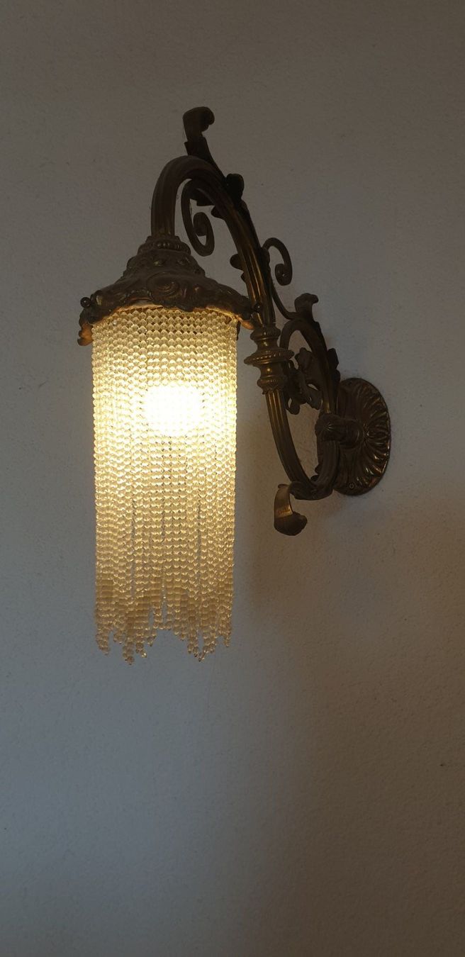 Lampen: Antike Jugendstil Wandleuchte – Gebraucht aus Uster von Malefitz 1