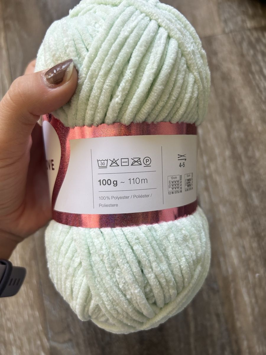Lana: Chenille Wolle in Mint – Usato da Visp venduto da Affji 1