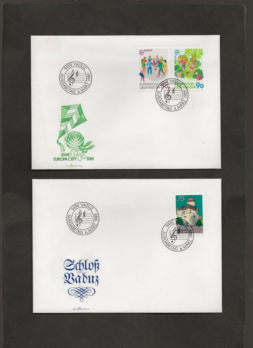 Tutti i francobolli: 16 FDC Liechtenstein 1987 bis 1989 – Usato da Au ZH venduto da xelagreb01 6