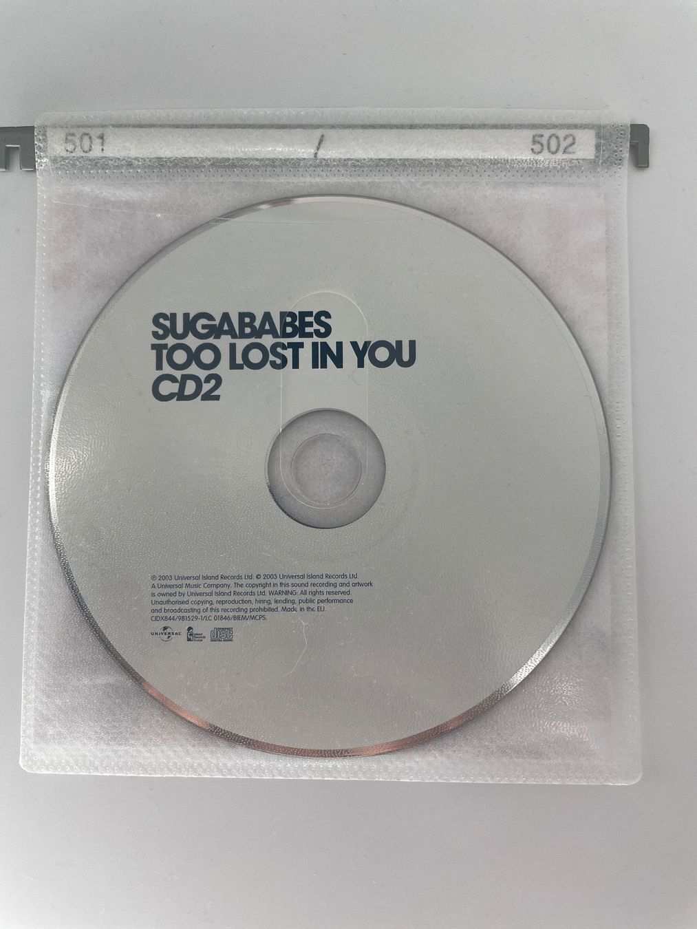 CD: Sugababes - Too Lost in You - CD Single – Usato da Auenstein venduto da moin. 1