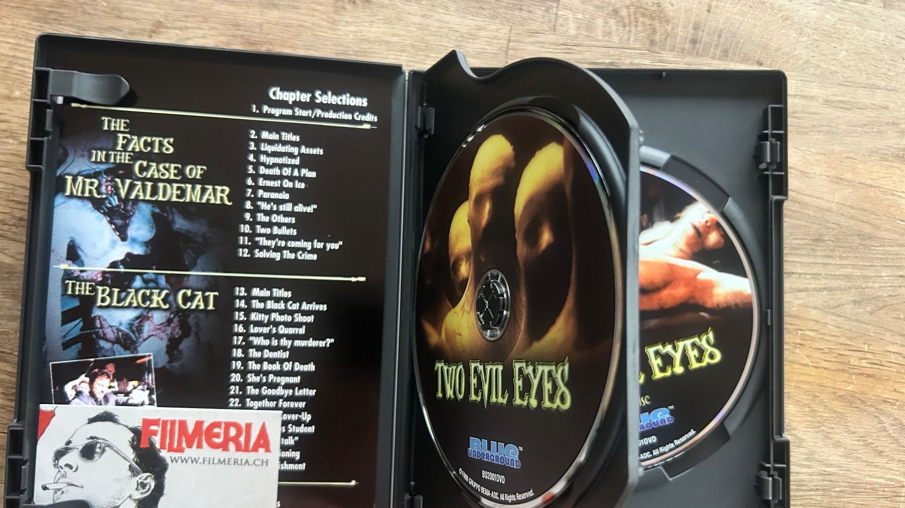 Tous les DVDs: Two Evil Eyes - Uncut (codefree) – D'occasion à Lugano par bad_2t9b 2
