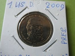 USA 2009, 1 Dollar Sondermünze James . K. Polk unz.