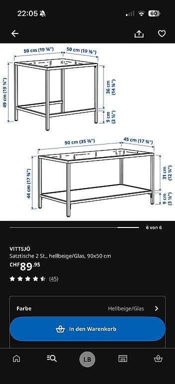 Ikea Tavoli: Ikea Couchtisch Vittsjö – Usato da Holziken venduto da lad_6b9f 2