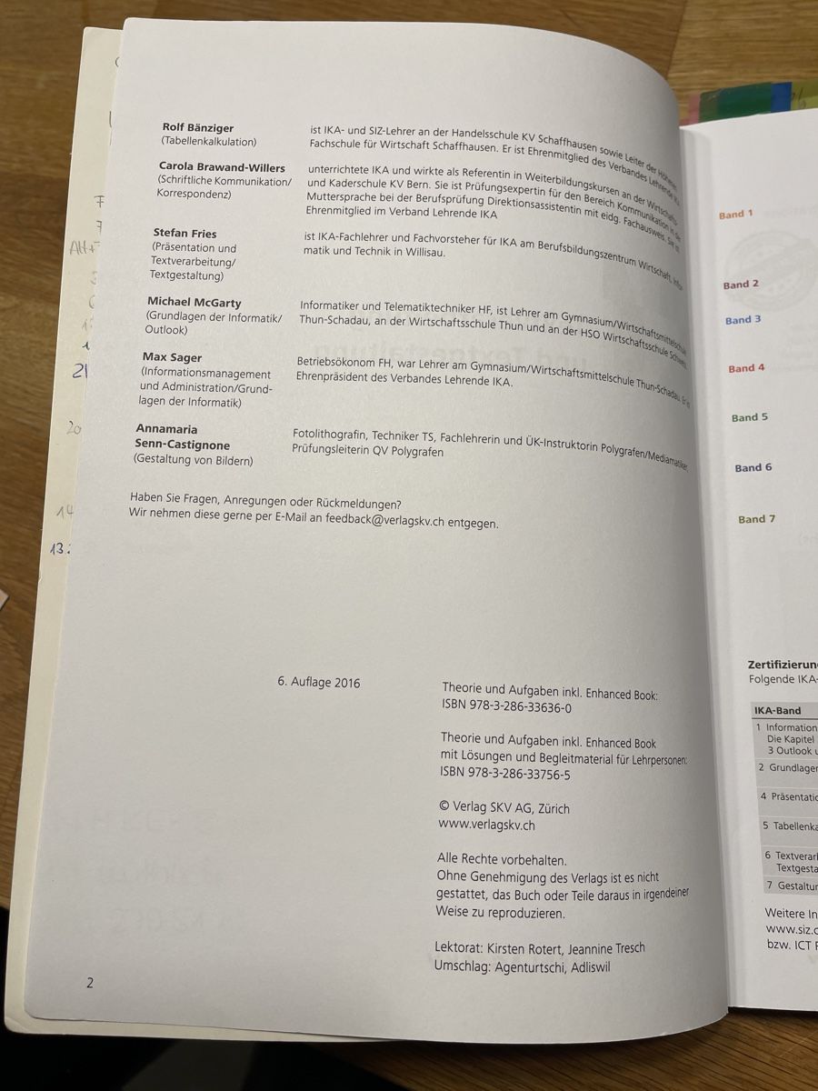 Libri: IKA 6 Textverarbeitung und Textgestaltung – Usato da Sempach venduto da Nimsaj5 2