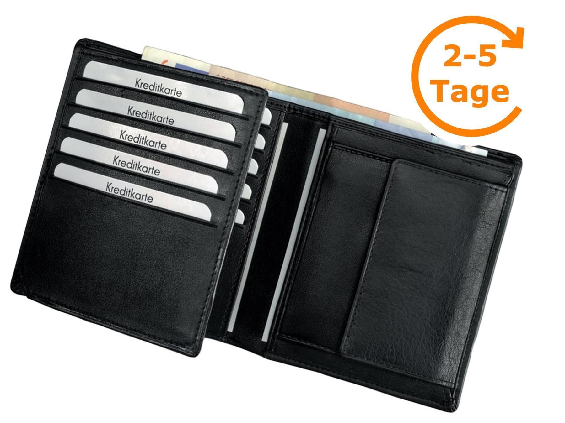 Portafogli: Kombi-Brieftasche, Leder, schwarz – Nuovo e nell'imballaggio originale da St. Gallen venduto da cointec