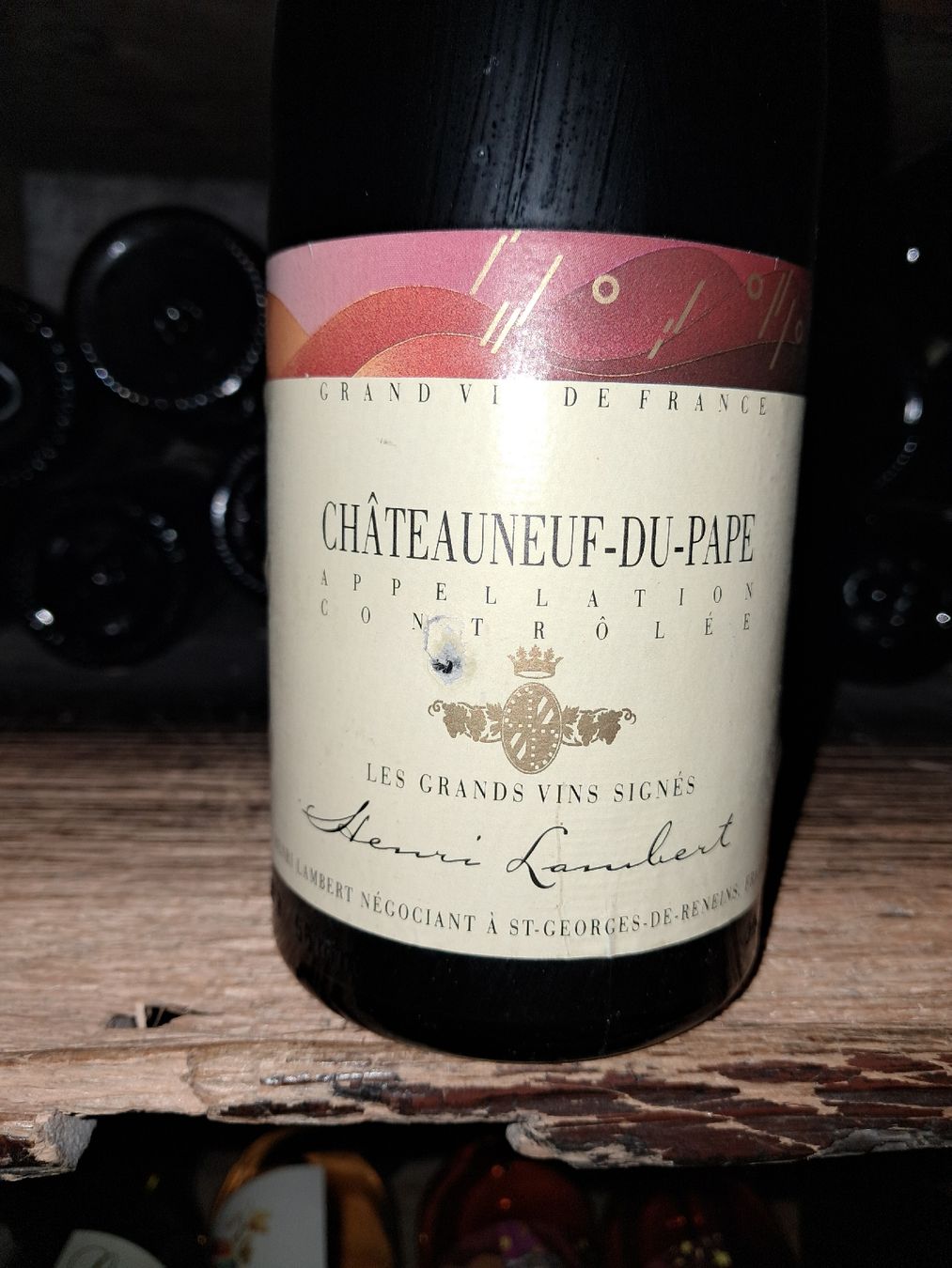 Vino: Châteauneuf-du-Pape Henri Lambert 1994 – Nuovo e nell'imballaggio originale da Le locle venduto da juliensaran 1