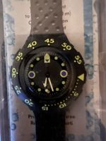 Swatch Scuba Armbanduhr schwarz 200m neu mit Box