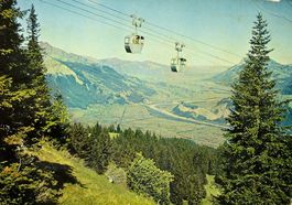 BAD RAGAZ Piz Sol - Blick in das Rheintal - Bergbahn