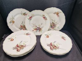 Haviland Limoges Fisch 7 Speiseteller