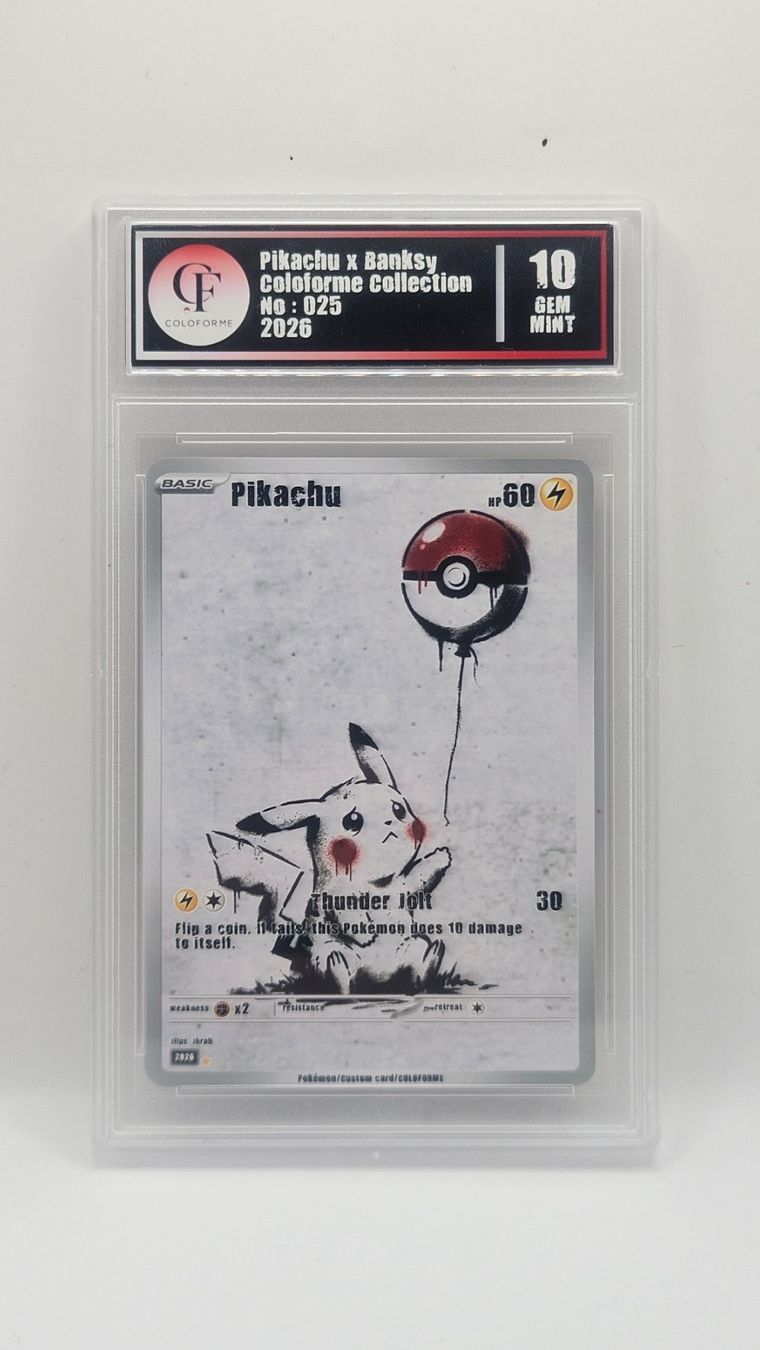 Pokémon Carte collezionabili: Pikachu X Banksy (Custom Card) – Nuovo (secondo la descrizione) da Yverdon-les-Bains venduto da sen_dh25