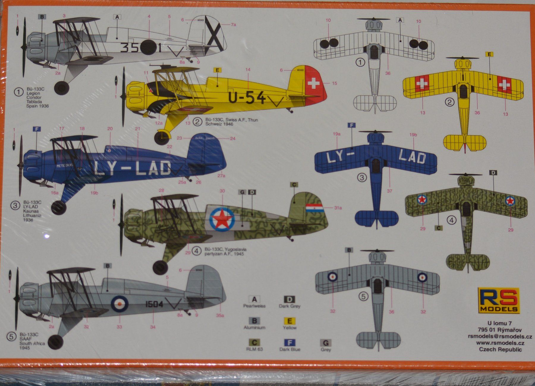 Kits de montage: 1/72 Bücker 133CB Jungmeister – Neuf avec emballage d'origine à Basel par Dogana 1