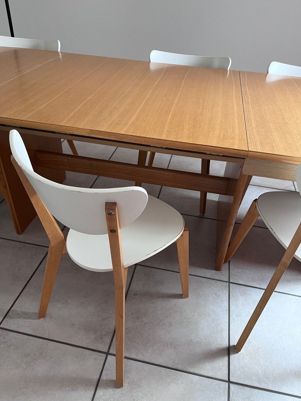 Tische: Table à manger extensible en bois avec chaises – Gebraucht aus Biel/Bienne von pat_l9yz 3