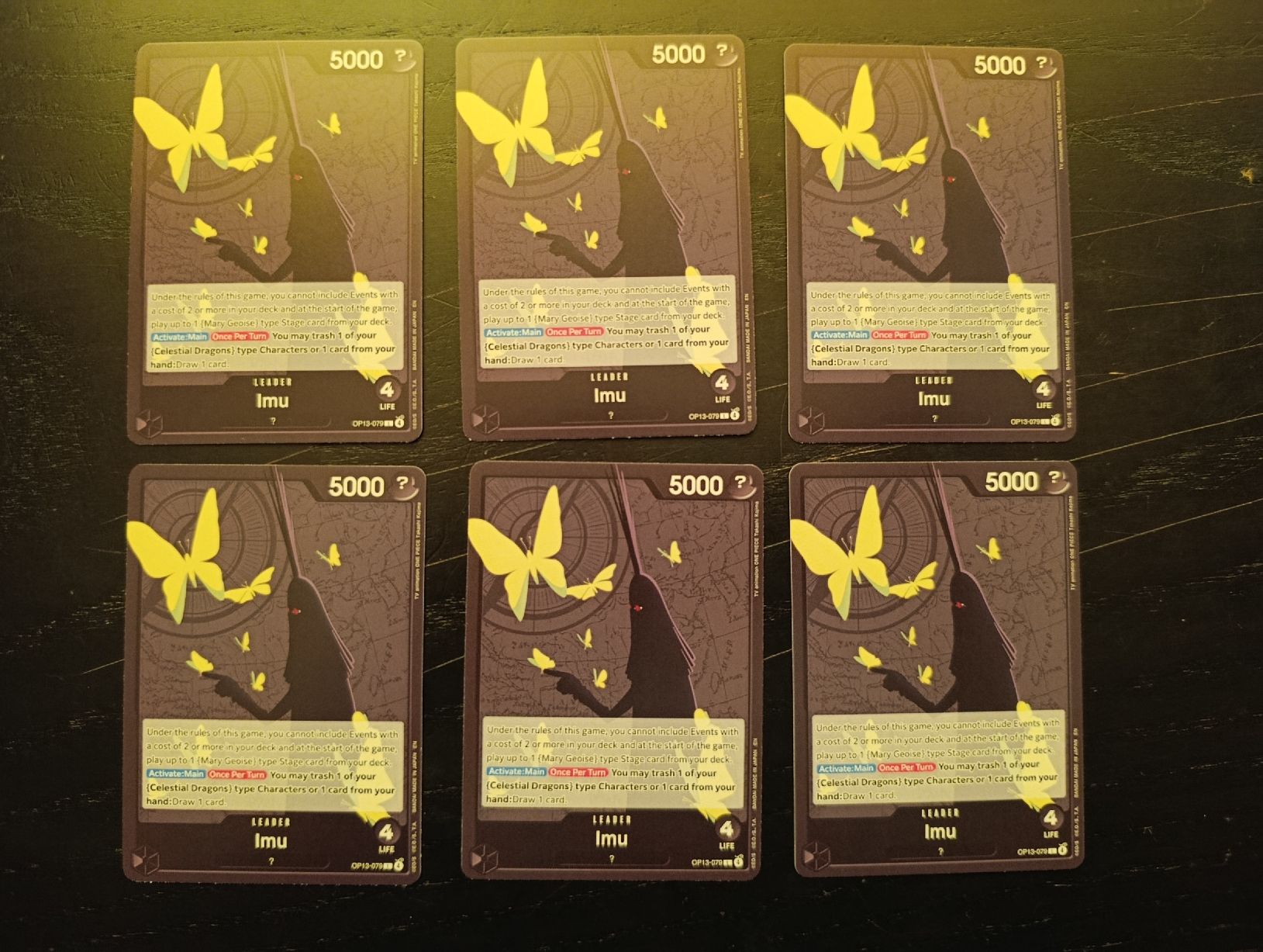 Bandai Sammelbilder & Trading cards: 1× Leader Imu, One Piece OP13-079 – Gebraucht aus Wil SG von Donaldus