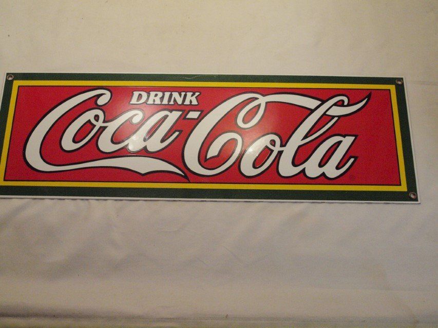 Coca-Cola Insegne: Drink Coca Cola Schild Massiv – Usato da Oeschgen venduto da leichterreisen-63