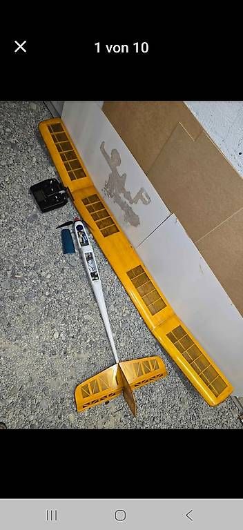 Modellismo RC: RC Flugzeug Alfa 1.80 m Breit 1.00 m Lang – Usato da Lenzburg venduto da cameleoncolor