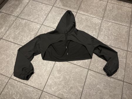 Damen Crop Hoodie schwarz Grösse M neuwertig