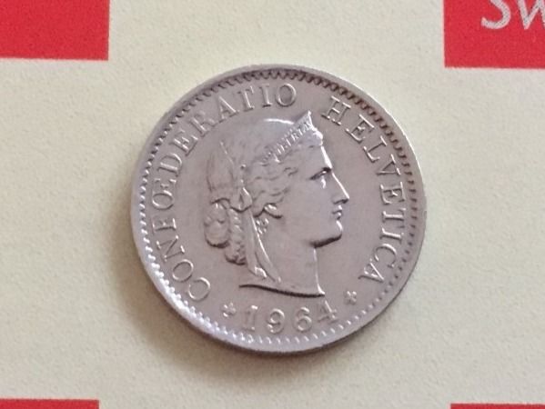 Tutti le monete: 5 Rappen 1964 -vz – Usato da Elsau venduto da herbybay