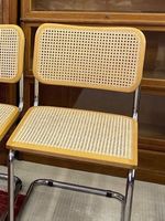 Freischwingerstuhl mit Wiener Geflecht
