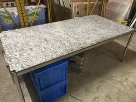USM Granittisch, 2 x 1 m Granit Tisch Vitra Bauhaus Design