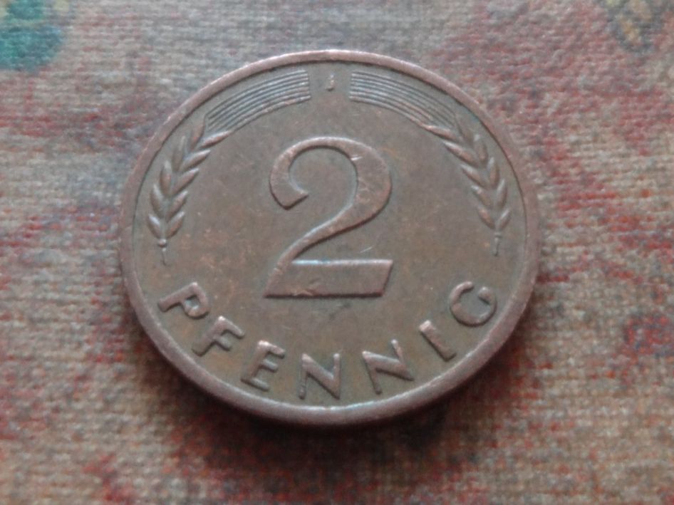 Tutti le monete: DEUTSCHLAND 2 Pfennig 1970 – Usato da Romanel-sur-Lausanne venduto da Swift13 1