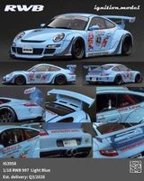 Porsche RWB 997 light blue 1/18 Ignition NEU