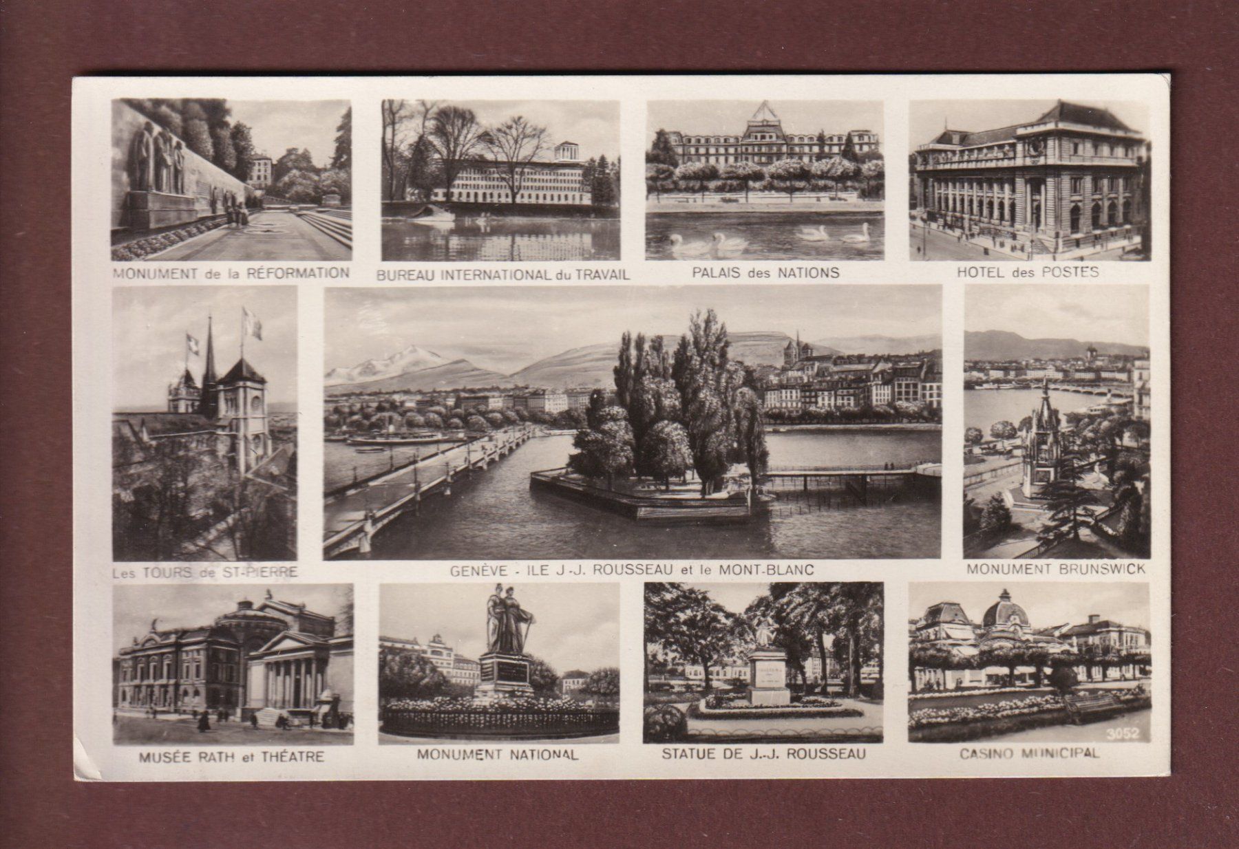 Cartoline postali: GENEVE - 11 images - 1930 – Usato da Pully venduto da nicecards