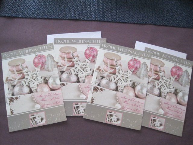 Cartoline: 4 gleiche Weihnachtskarten mit Couvert (7) – Nuovo e nell'imballaggio originale da Schachen LU venduto da moepsli5