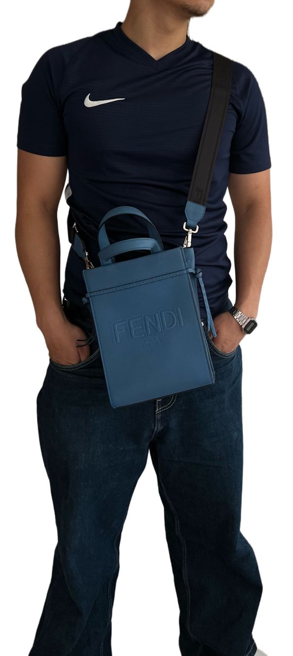 Fendi Taschen: Fendi Handtasche, blaues Leder, Mini Bag – Gebraucht aus Zürich von ClosetKTT