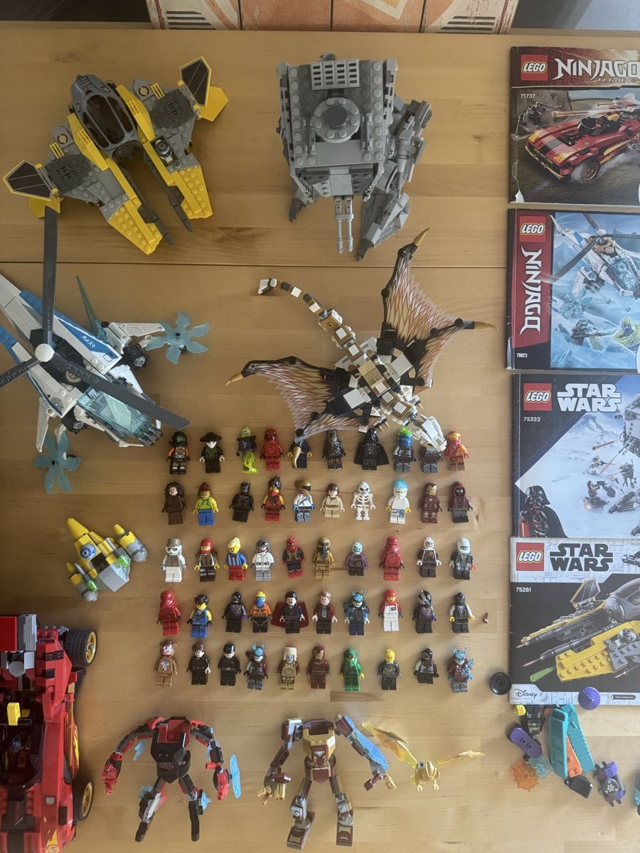 Lego Giocattoli: LEGO Star Wars, Ninjago & Marvel Konvolut mit Figuren – Usato da Lyss venduto da Micha1974