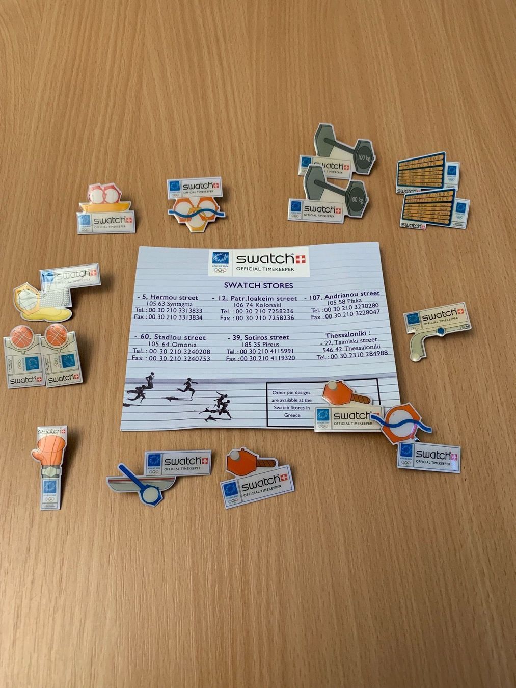 Broschen & Nadeln: Pins Swatch ATHENS 2004 – Neu (gemäss Beschreibung) aus Neuchatel von RinoICF