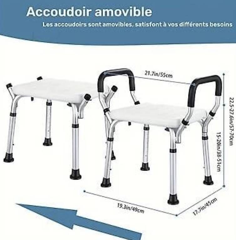 Fauteuils de soin: Siège de douche réglable, neuf – D'occasion à Marchissy par trilud 1