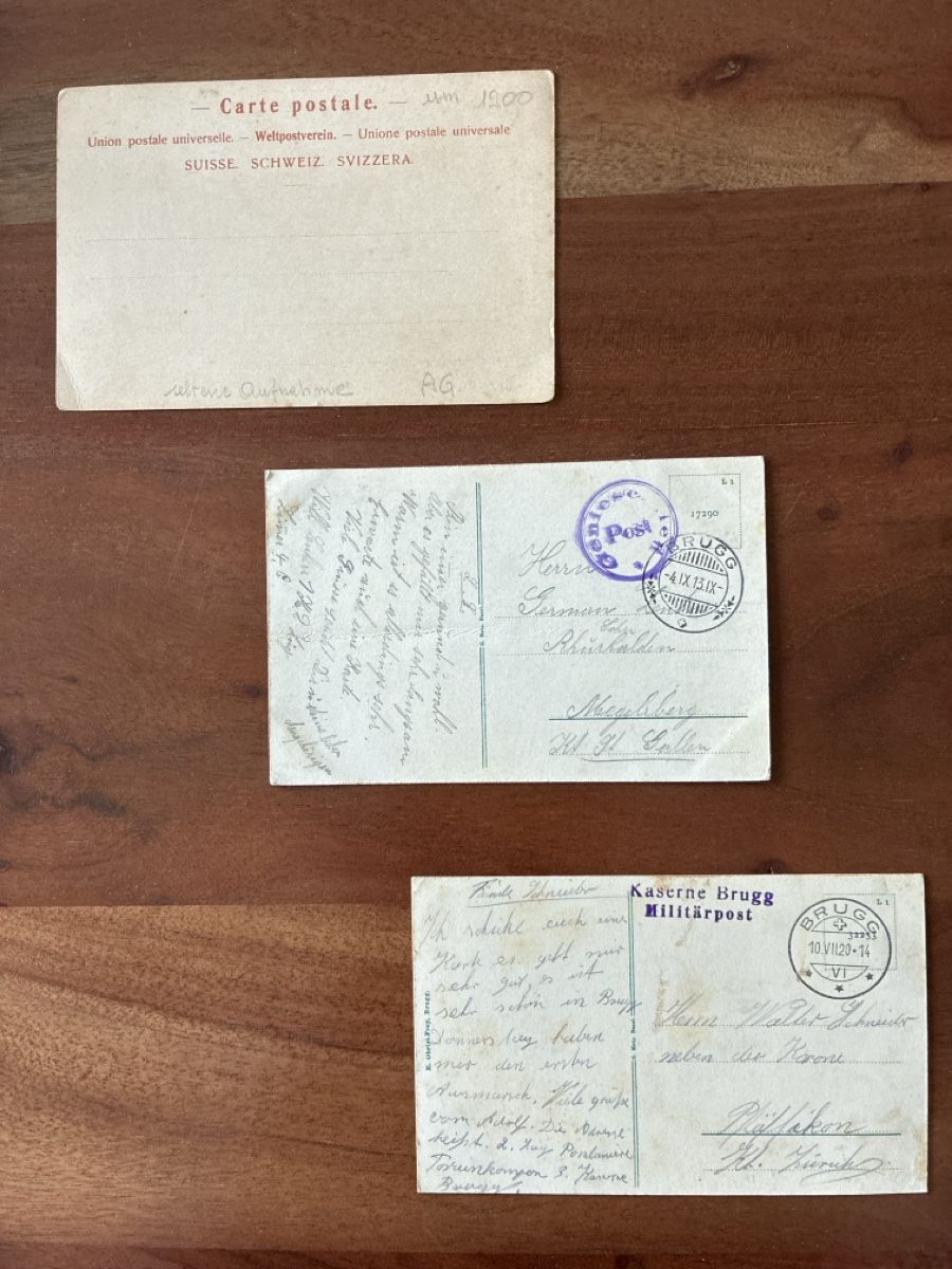 Cartes postales: 3 Ansichtskarten Schweiz von Brugg AG – D'occasion à Oftringen par Cla.vD.74 1