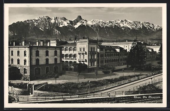 Ansichtskarten: AK Thun, Die Kasernen, 1933 – Gebraucht aus Berlin von bartko-reher