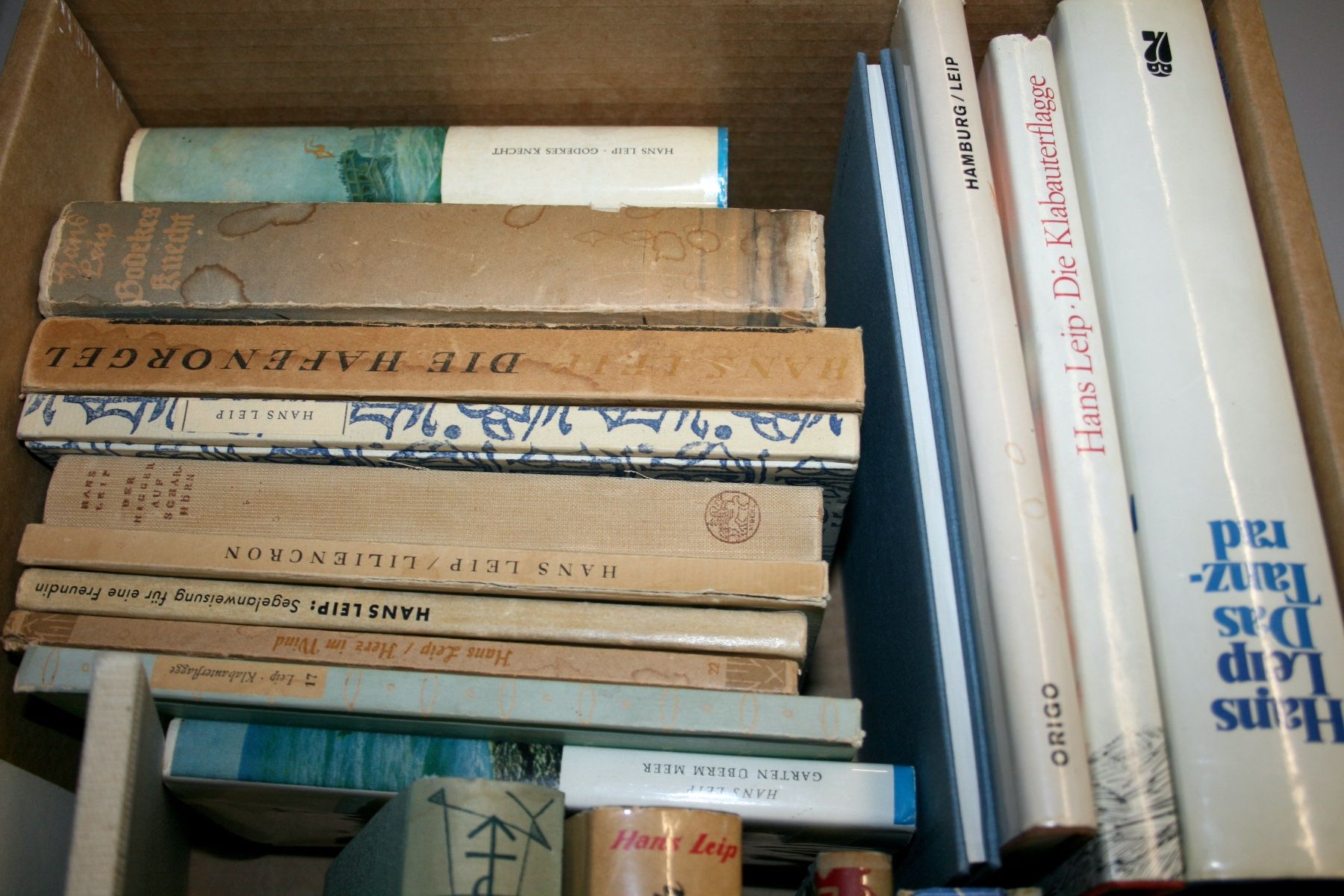 Libri: HANS LEIP Konvolut: Korrespondenz, Postkarten, Bücher, sig. – Usato da Schaffhausen venduto da Kartenprofi 9