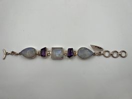 Armband Silber mit Edelsteinen