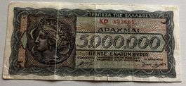 Griechenland 5‘000‘000 Drachmai 1944